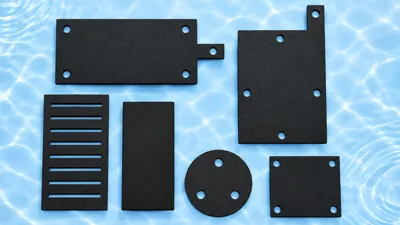 BDD electrode plates for electrochemical wastewater treatment